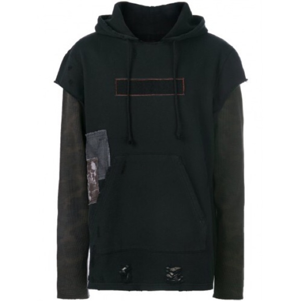 🔥Leon Pullover Hoodie w/ Patches in Deviance (XL)